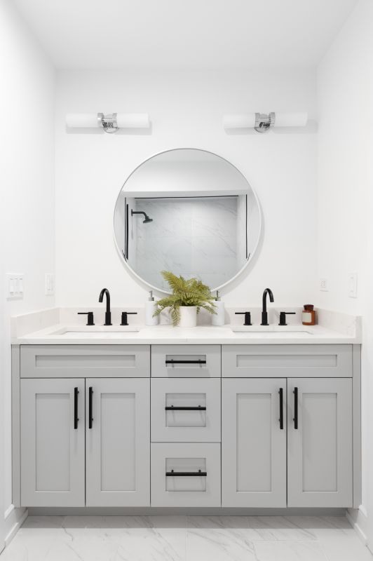 Stylish vanity installation